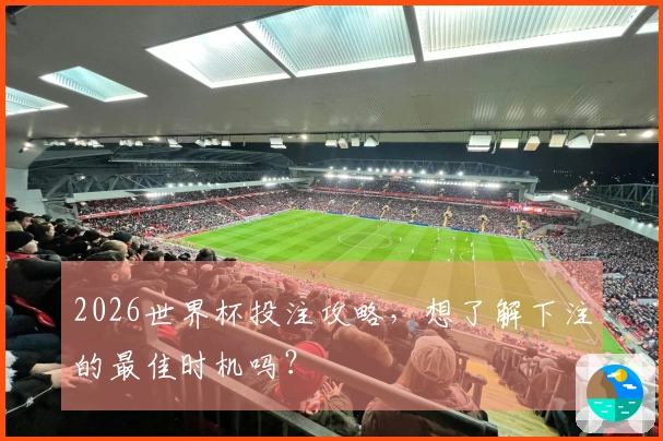 2026世界杯投注攻略，想了解下注的最佳时机吗？